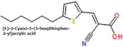 (E)-2-Cyano-3-(5-hexylthiophen-2-yl)acrylic acid